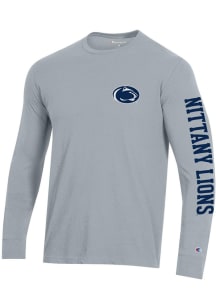 Champion Penn State Nittany Lions Grey Stadium Long Sleeve T Shirt