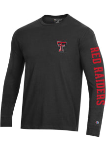 Champion Texas Tech Red Raiders Black Stadium Long Sleeve T Shirt