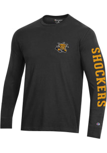 Champion Wichita State Shockers Black Stadium Long Sleeve T Shirt