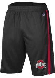 Champion Ohio State Buckeyes Mens Black Side Stripe Shorts