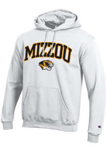 Champion Missouri Tigers Mens White Arch Logo Long Sleeve Hoodie