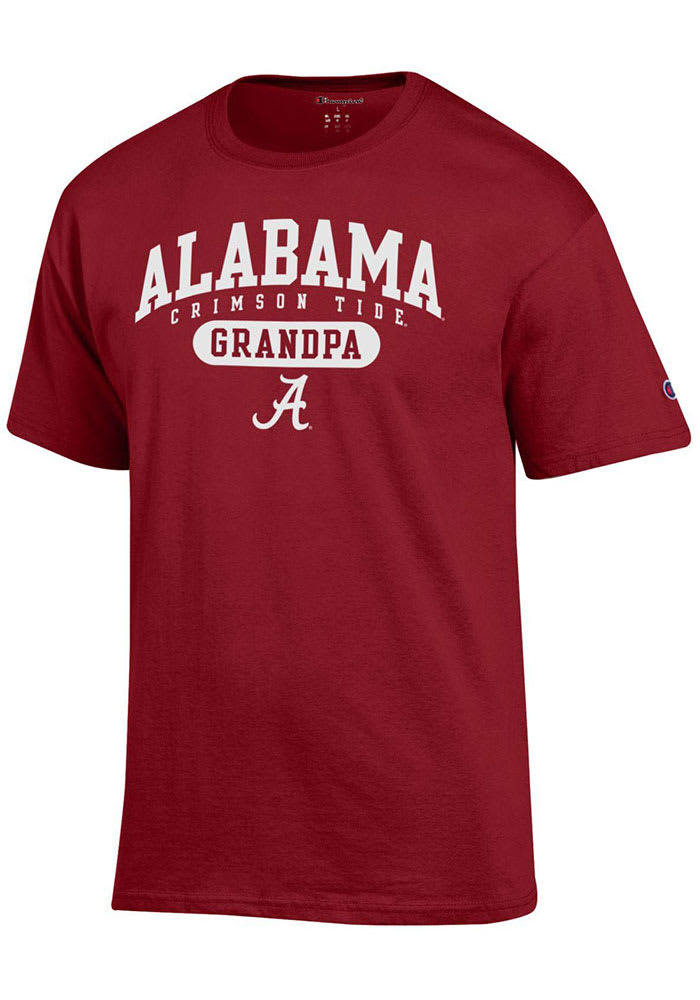 Champion Alabama Crimson Tide Crimson Grandpa Pill Short Sleeve T Shirt