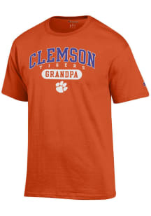Champion Clemson Tigers Orange Grandpa Pill Short Sleeve T Shirt