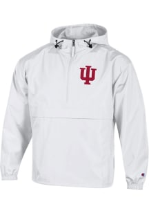 Mens Indiana Hoosiers White Champion Packable Light Weight Jacket