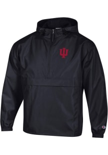 Mens Indiana Hoosiers Black Champion Packable Light Weight Jacket