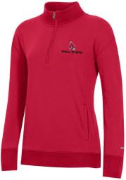 Champion Ball State Cardinals Womens Red University 2.0 1/4 Zip Pullover