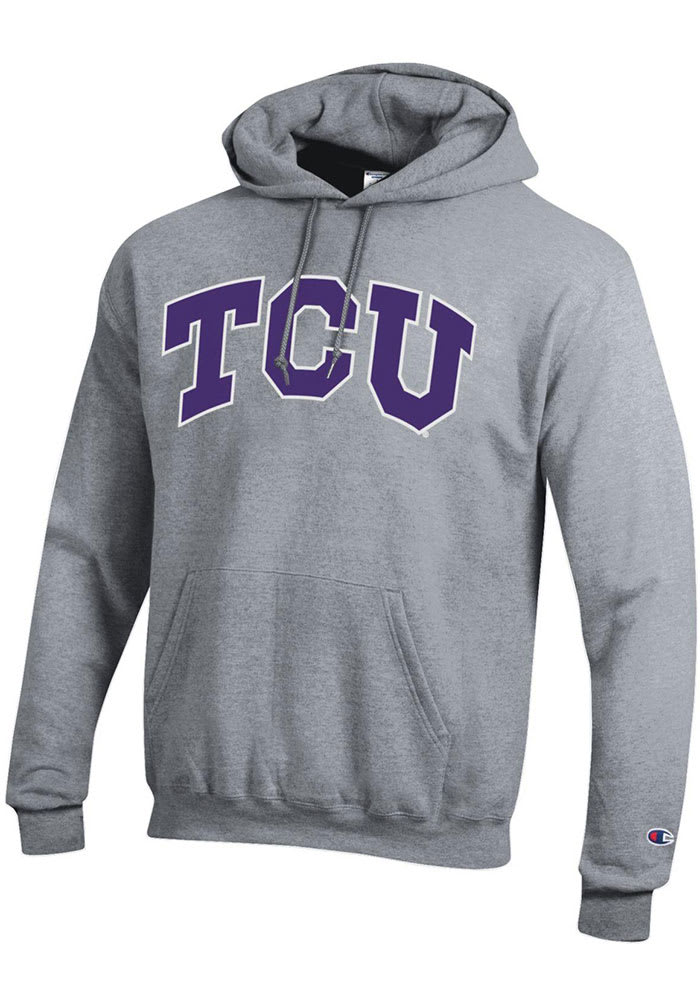 Champion Men's Gray Tcu Horned Frogs Arch Over Logo Reverse Weave