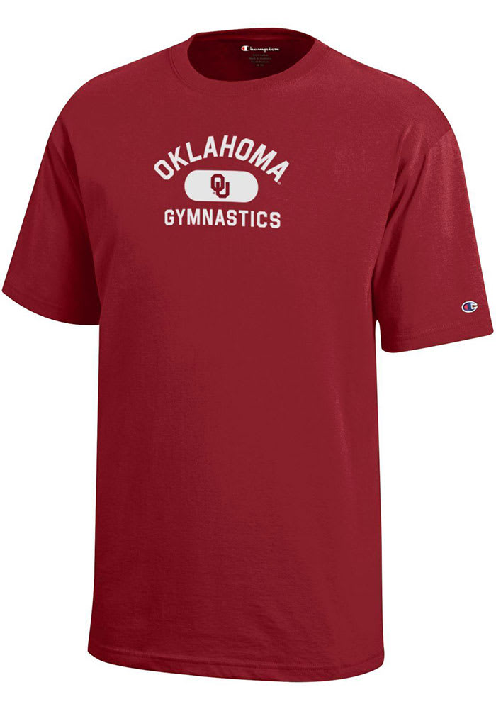 Champion Oklahoma Sooners Youth Crimson Gymnastics No 1 Short Sleeve T-Shirt