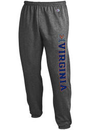 Champion Virginia Cavaliers Mens Charcoal Powerblend Banded Bottom Sweatpants