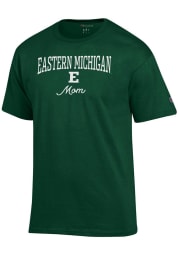 Champion Eastern Michigan Eagles Womens Green Mom Short Sleeve T-Shirt