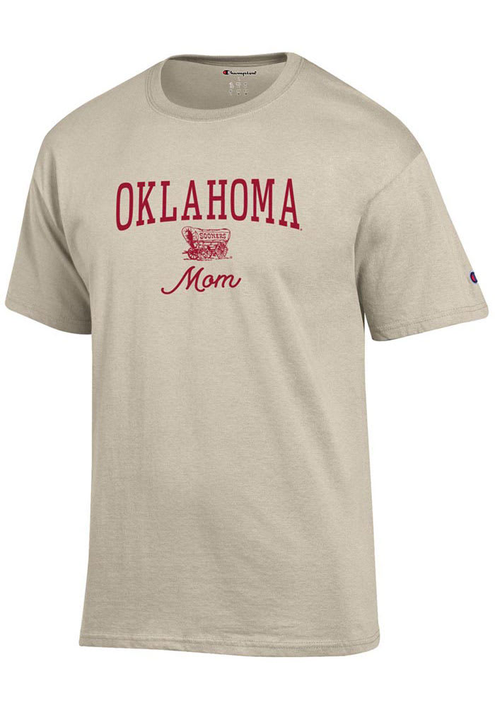 Champion Oklahoma Sooners Womens Oatmeal Mom Short Sleeve T-Shirt