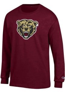 Champion Kutztown University Maroon Primary Logo Long Sleeve T Shirt