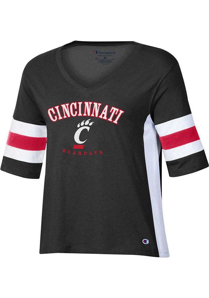 Women's Alternative Apparel Black Louisville Cardinals Retro Jersey  Headliner Cropped T-Shirt
