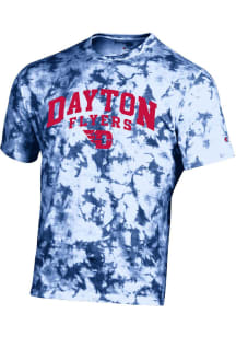 Champion Dayton Flyers Blue Crush Tie Dye Short Sleeve T Shirt