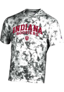 Champion Indiana Hoosiers Grey Crush Tie Dye Short Sleeve T Shirt