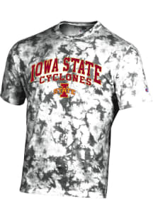 Champion Iowa State Cyclones Grey Crush Tie Dye Short Sleeve T Shirt