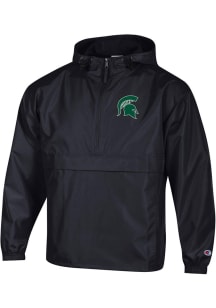 Mens Michigan State Spartans Black Champion Primary Logo Light Weight Jacket