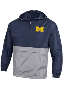 Champion Michigan Wolverines Mens Navy Blue Primary Logo Light Weight Jacket