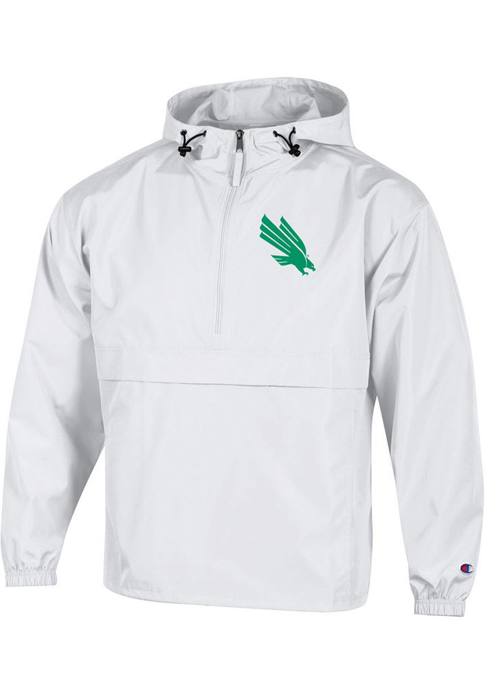 Champion North Texas Mean Green Mens White Primary Logo Light Weight Jacket
