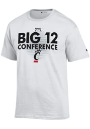 Champion Cincinnati Bearcats White Big 12 Short Sleeve T Shirt