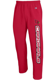 Champion Saginaw Valley State Cardinals Mens Red Open Bottom Sweatpants