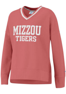 Champion Missouri Tigers Womens Pink Vintage Wash Reverse Weave Crew Sweatshirt