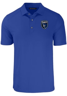 Cutter and Buck San Jose Earthquakes Blue Forge Eco Stretch Big and Tall Polo