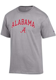 Champion Alabama Crimson Tide Grey Arch Mascot Short Sleeve T Shirt