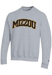 Champion Missouri Tigers Mens Grey Arch Name Long Sleeve Crew Sweatshirt