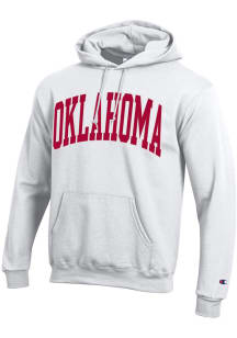 Champion Oklahoma Sooners Mens White Arch Name Long Sleeve Hoodie