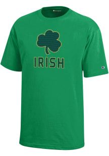Champion Notre Dame Fighting Irish Youth Green Primary logo Short Sleeve T-Shirt