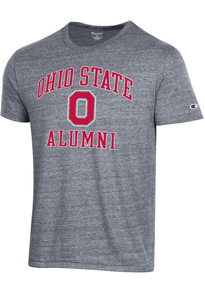 Champion Ohio State Buckeyes Grey Alumni #1 Short Sleeve Fashion T Shirt