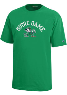 Champion Notre Dame Fighting Irish Youth Green Arch Mascot Short Sleeve T-Shirt