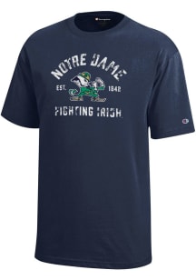 Champion Notre Dame Fighting Irish Youth Navy Blue NO 1 Short Sleeve T-Shirt