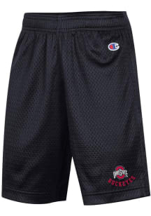 Youth Ohio State Buckeyes Black Champion Primary Logo Shorts