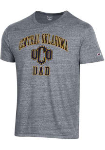 Champion Central Oklahoma Bronchos Grey Dad Number One Short Sleeve Fashion T Shirt