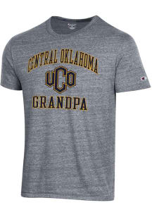 Champion Central Oklahoma Bronchos Grey Grandpa Number One Short Sleeve Fashion T Shirt