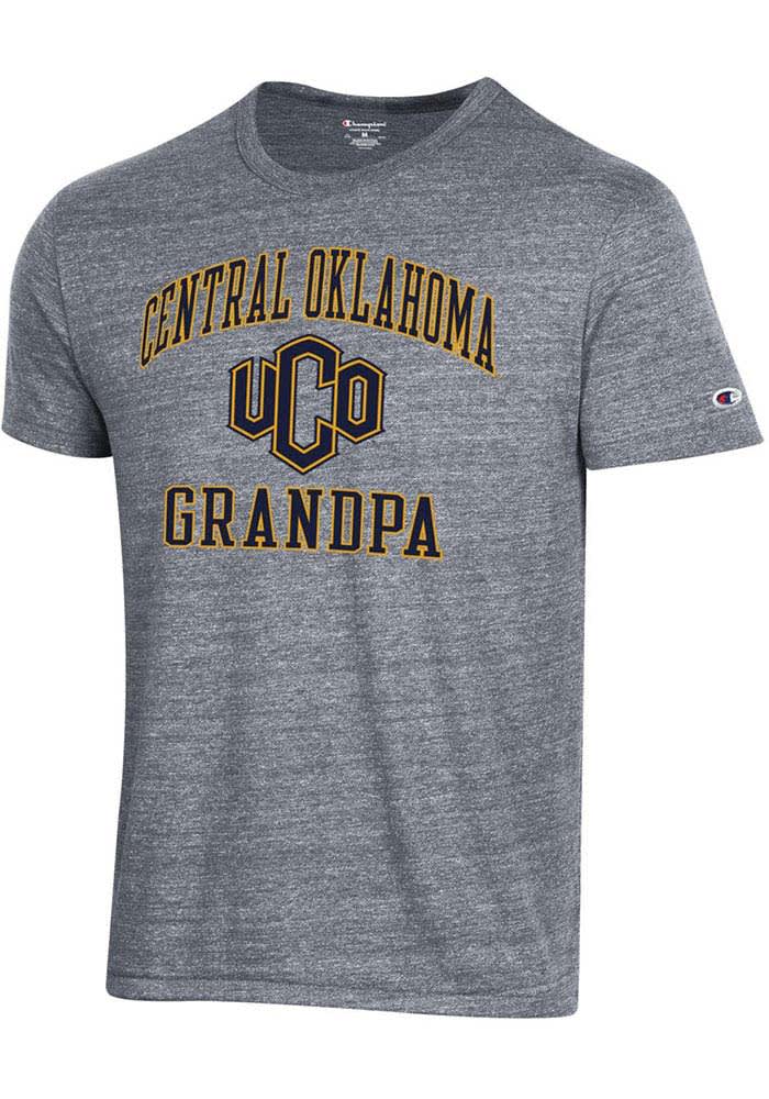 Champion Central Oklahoma Bronchos Grey Grandpa #1 Short Sleeve Fashion T Shirt