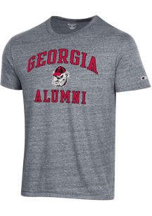 Champion Georgia Bulldogs Grey Alumni Number One Short Sleeve Fashion T Shirt