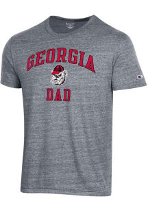 Champion Georgia Bulldogs Grey Dad Number One Short Sleeve Fashion T Shirt