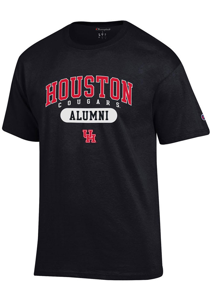 Champion Houston Cougars Black Alumni Pill Short Sleeve T Shirt