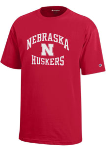 Youth Nebraska Cornhuskers Red Champion No 1 Short Sleeve T-Shirt