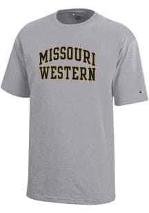 Champion Missouri Western Griffons Youth Grey Wordmark Short Sleeve T-Shirt