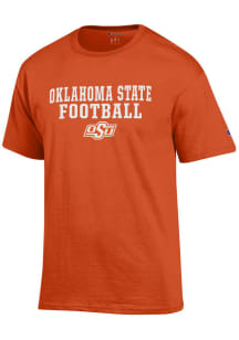 Champion Oklahoma State Cowboys Orange Primary Team Football Short Sleeve T Shirt