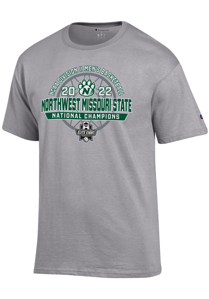 Champion Northwest Missouri State Bearcats Grey D2 National Champions Short Sleeve T Shirt