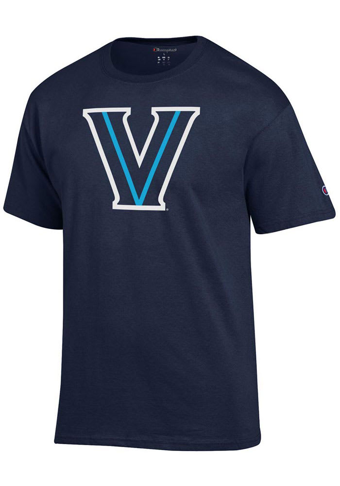 Champion Villanova Wildcats Navy Blue Primary Team Logo Short Sleeve T Shirt