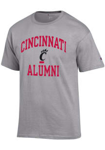 Champion Cincinnati Bearcats Grey ARCH LOGO ALUMNI Short Sleeve T Shirt