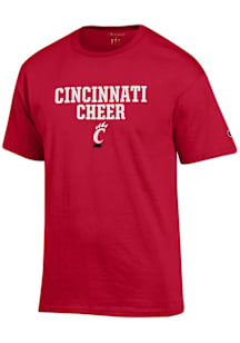 Champion Cincinnati Bearcats Red CHEER Short Sleeve T Shirt