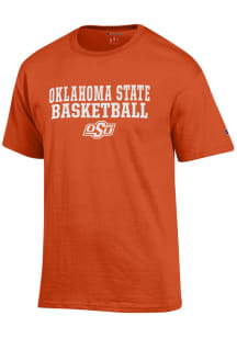 Champion Oklahoma State Cowboys Orange Primary Team Basketball Short Sleeve T Shirt