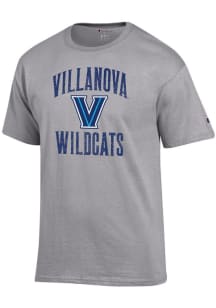 Champion Villanova Wildcats Grey Number One Graphic Short Sleeve T Shirt
